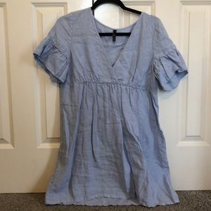 Zara Blue Linen Dress